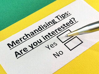 Obraz premium Questionnaire about marketing.