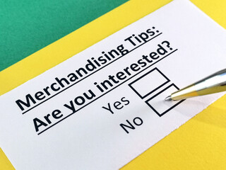 Obraz premium Questionnaire about marketing.