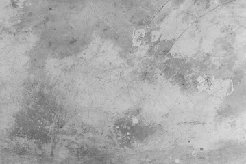 Grey tone cracked and scratched concrete wall texture : Cement background