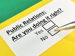 Questionnaire about marketing.