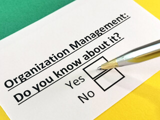 Obraz premium Questionnaire about marketing.