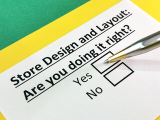 Obraz premium Questionnaire about marketing.