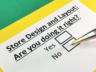 Obraz premium Questionnaire about marketing.