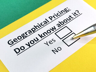 Fototapeta premium Questionnaire about marketing.