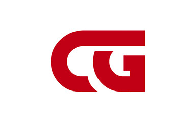 Obraz premium CG or GC Letter Initial Logo Design, Vector Template