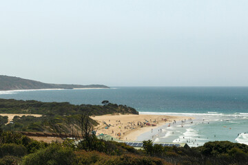 Anglesea beach with Victorian coast revealed in the background.