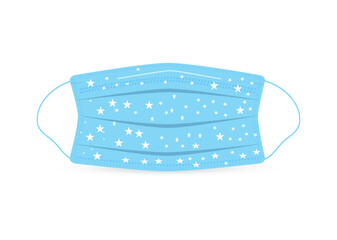 vector medical mask / flat style, sign, icon template