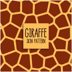 Stoffe zum Nähen Giraffe seamless pattern. Vector image.