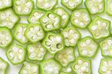 オクラ　輪切り