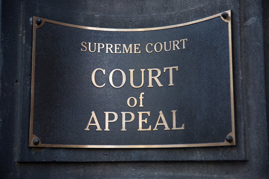 Supreme Court Of Appeal Sign On A Wall