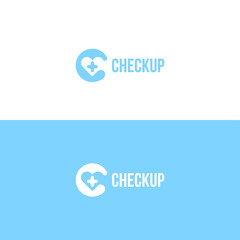 Medical checkup logo template