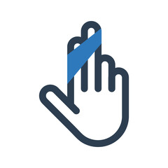 Hand With Bandage Icon, finger with bandage icon