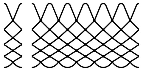 Basketball hoop net. Abstract vector texture. - 356032962