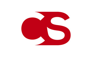 CS or SC Letter Initial Logo Design, Vector Template