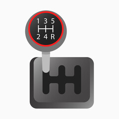 Speed Shifter GearBox Illustration Vector Icon