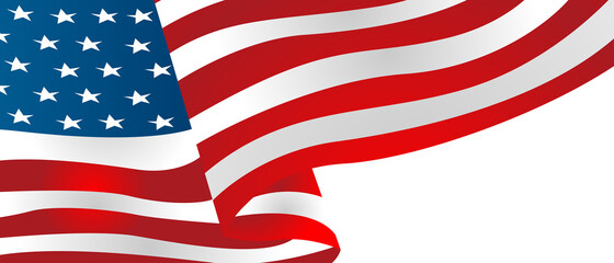 Fototapeta premium United State Of America flag isolated vector