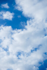 soft focus cloud and blue sky in the shiny day
