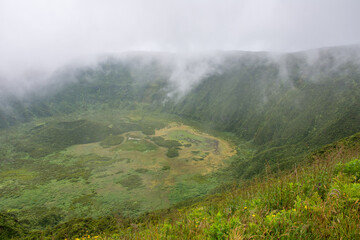 Walk on the Azores archipelago. Discovery of the island of Faial, Azores, Horta