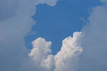 soft focus cloud and blue sky in the shiny day
