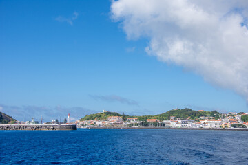 Walk on the Azores archipelago. Discovery of the island of Faial, Azores, Horta