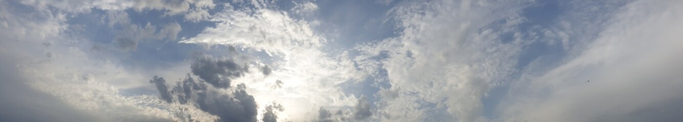 water flowing into the sky