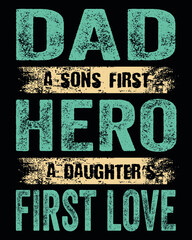Vector design on the theme of father's day 
Stylized Typography, t-shirt graphics, print, poster, banner, wall mat
