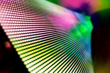 LED soft focus background, Abstract LED Panel art wall falling out of focus