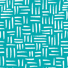 Vector abstract pattern with worn short stripes. Chess seamless texture with hand drawn lines. Simple print for wallpaper, wrapping paper, website background, fabric design