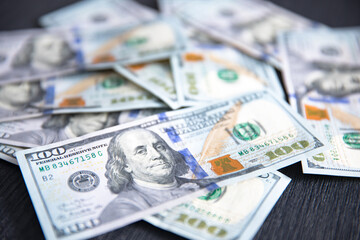 Stack of hundred dollars