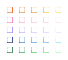 【 square 】Hand painted watercolor frames, abstract watercolor background, vector illustration.