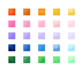 Fototapeta premium 【 square 】Hand painted watercolor frames, abstract watercolor background, vector illustration.