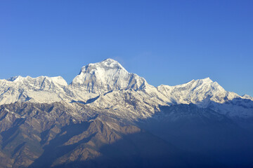 Snow mountain in Nepal