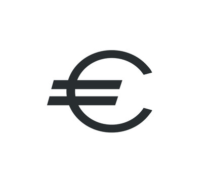 Euro icon. vector euro currency sign. 