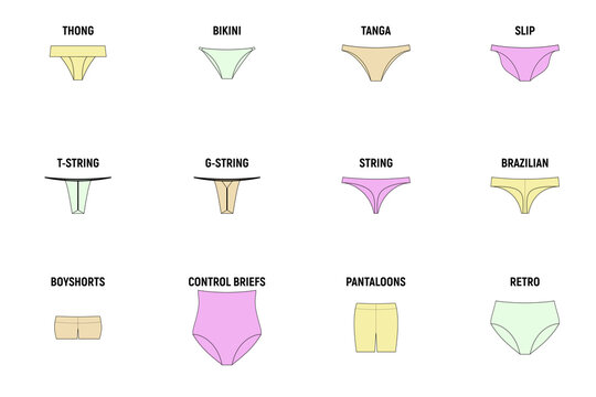 Types of panties for women