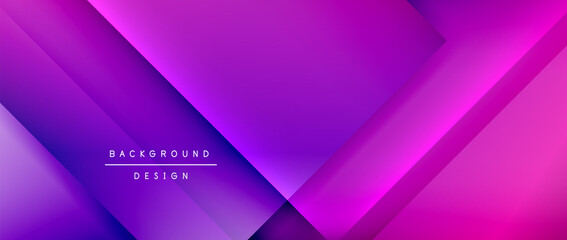 Square shapes composition, fluid gradient geometric abstract background. 3D shadow effects, modern design template