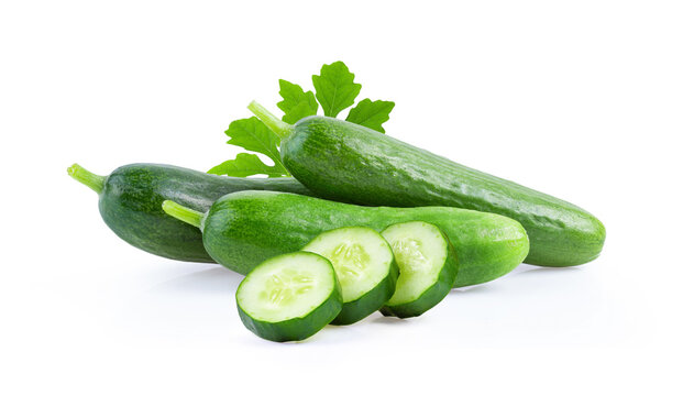 cucumber vegetable on white background