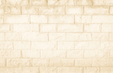 Brown brick wall texture background in room at subway. Brickwork stonework interior, rock old clean concrete grid uneven abstract weathered bricks tile design, horizontal architecture wallpaper.