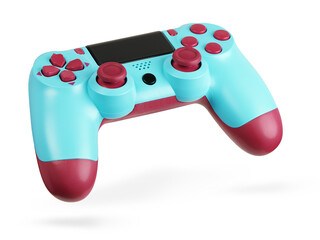 Gamepad for video games isolated on white background © spaxiax