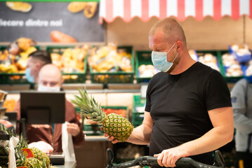 Shopping during coronavirus virus outbreak.