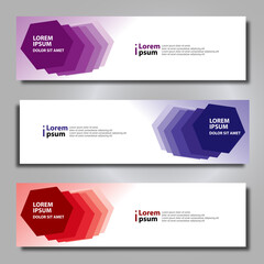 Banner background modern template, abstract design