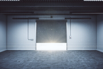Minimalistic warehouse interior