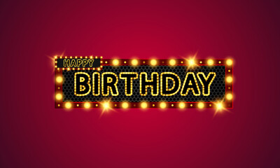 Happy Birthday banner celebration background