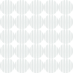 Round Abstract Repeat Seamless Pattern. Circle White abstract seamless geometric background. Art style can be used in cover design, book design, poster, cd cover, flyer, website. Vector.