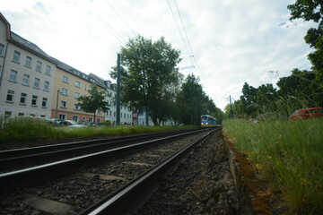 Fototapeta premium Tatra Bahn in Chemnitz