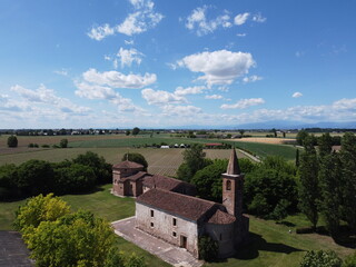 Fototapeta na wymiar Roman church in the country side
