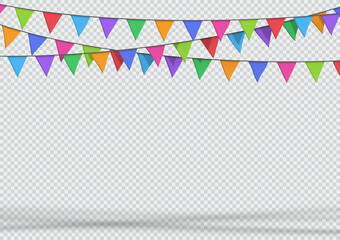 Bunting Party Decoration 3d Hanging Banner Triangle Flags