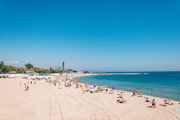 Barceloneta beach in Barcelona