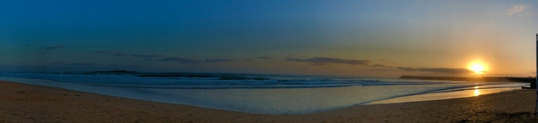 The panorama view of Plage Beach, Rabat Morocco