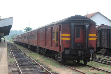 Fototapeta premium freight train on railway
