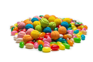 Assorted gummy candies. Jelly  sweets.